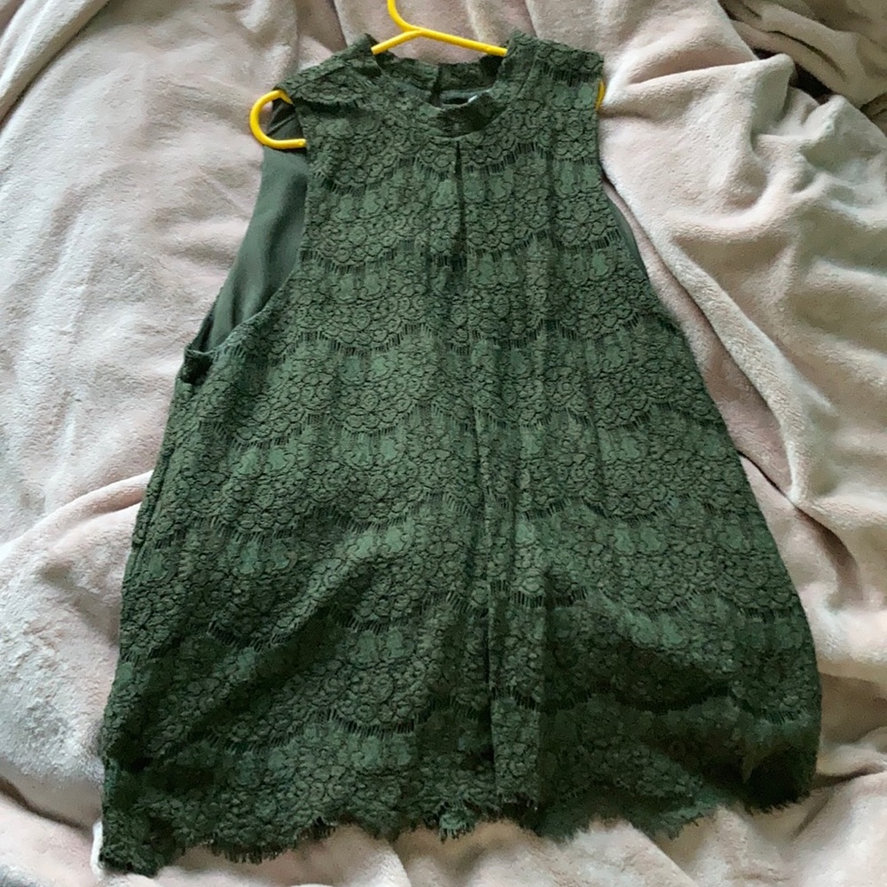 Green Lace Top